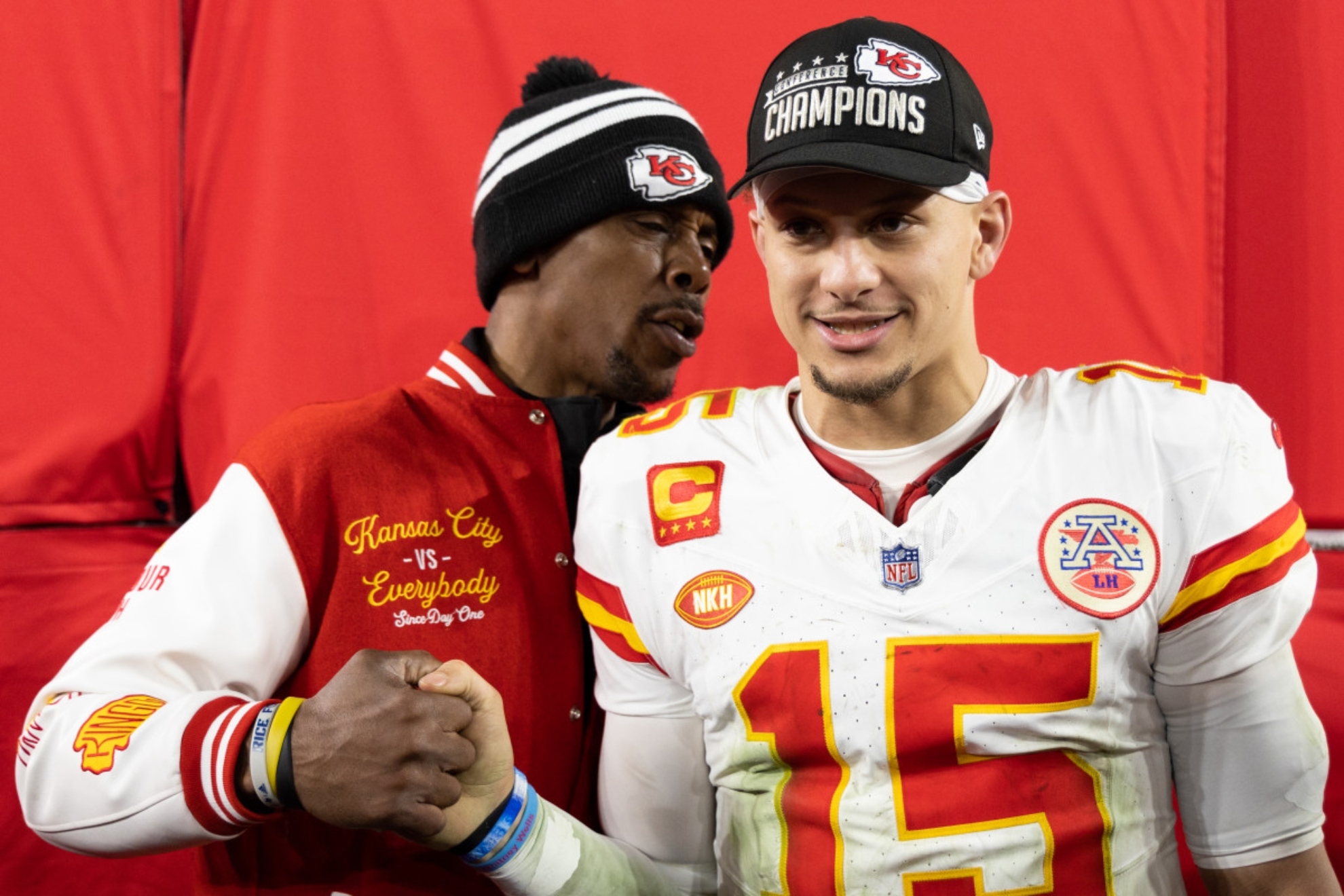 Patrick Mahomes Sr and Jr LaPresse