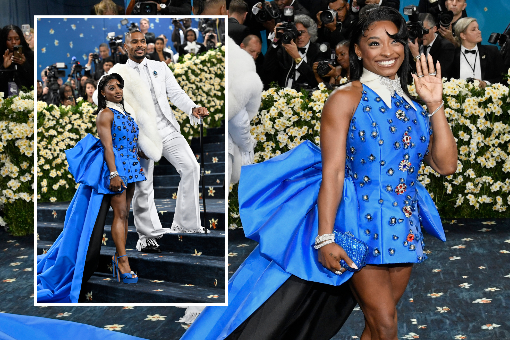 princess polly baby blue dress Iconic Royal Appearances in Met Gala History