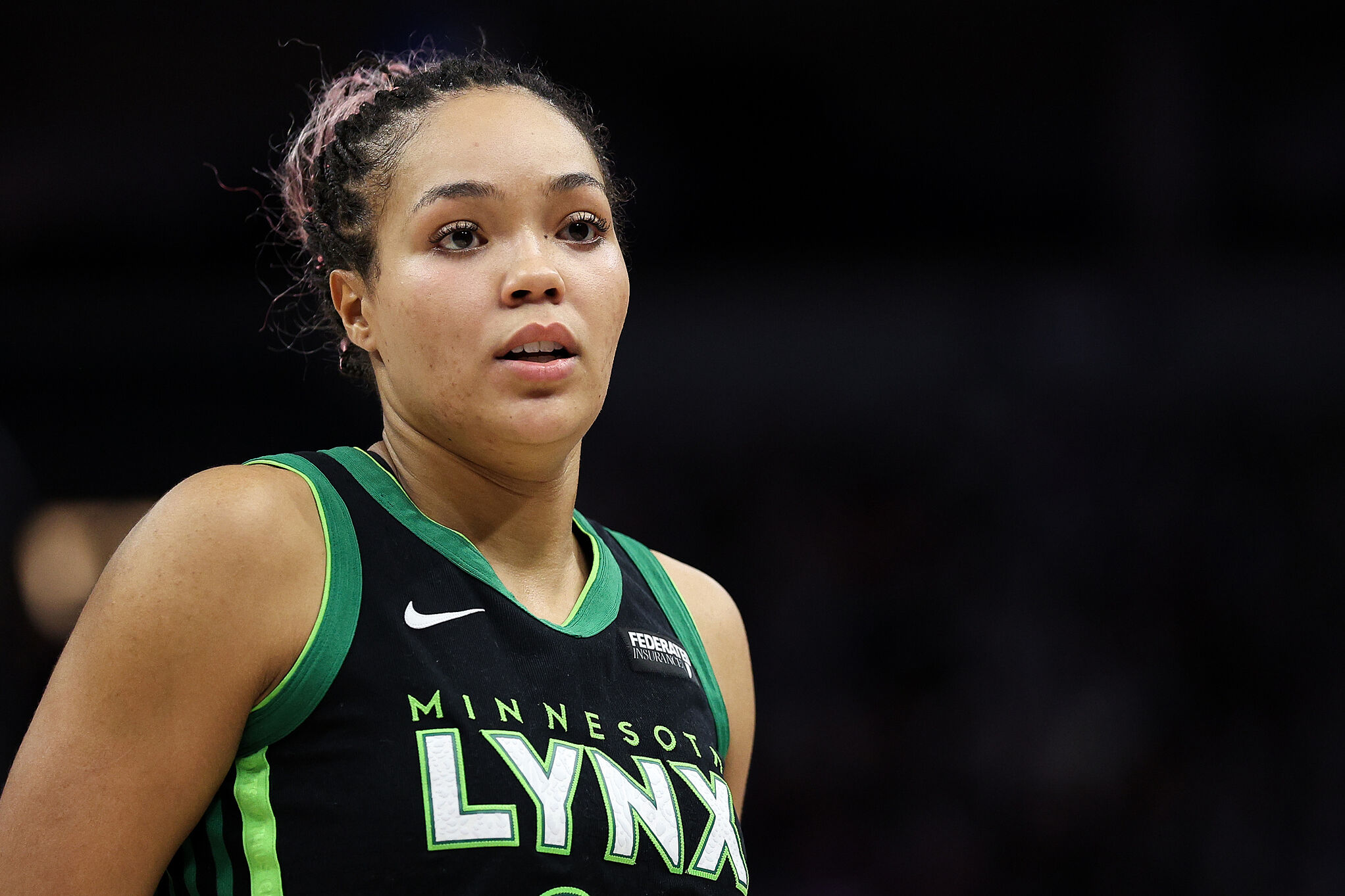 Napheesa Collier in game with the Minnesota Lynx of the WNBA