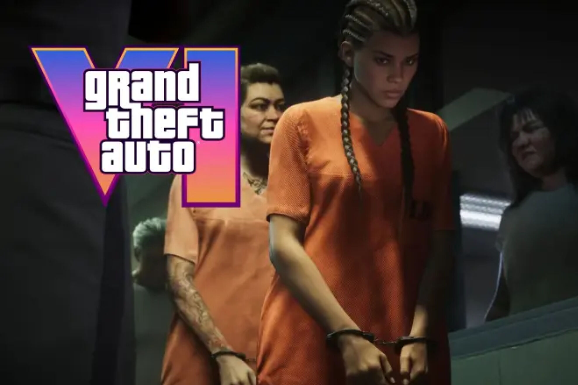 Image from GTA 6 obtained from its official website showing Lucia still in jail. Rockstar.