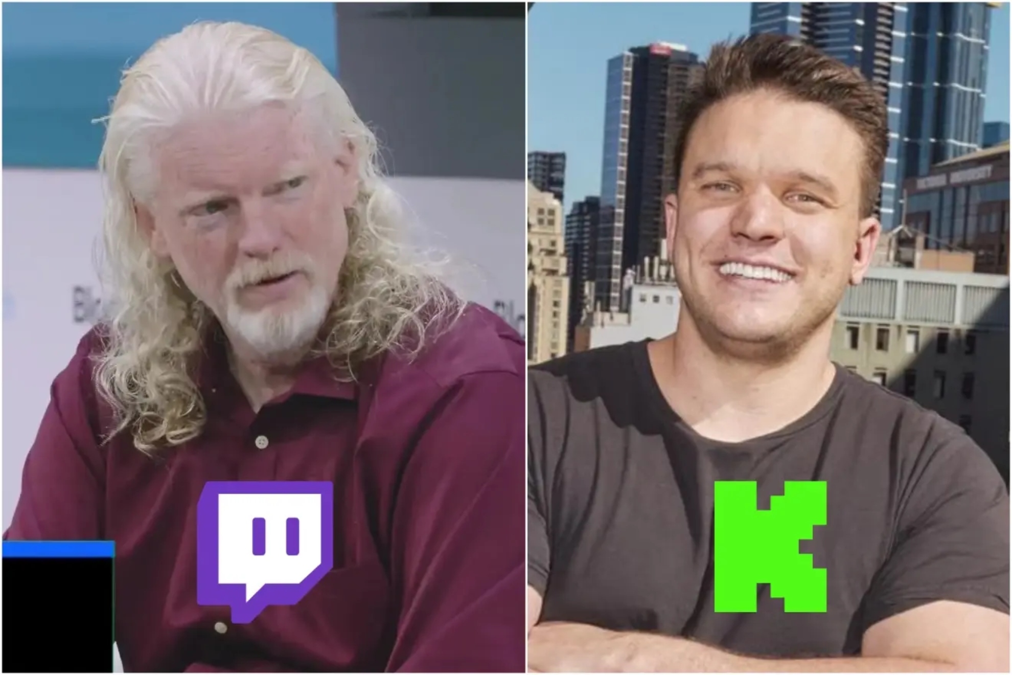 Dan Clancy, CEO of Twitch, and Ed Craven, CEO of Kick