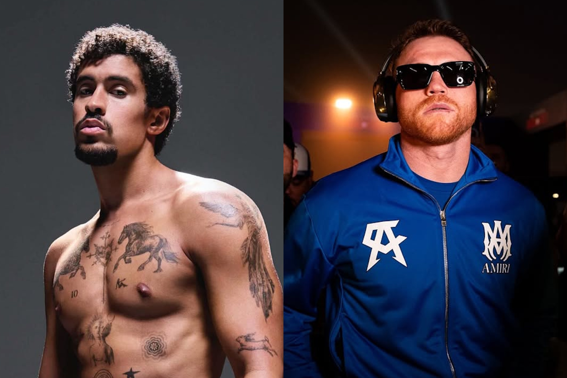 Bad Bunny and Canelo Alvarez.