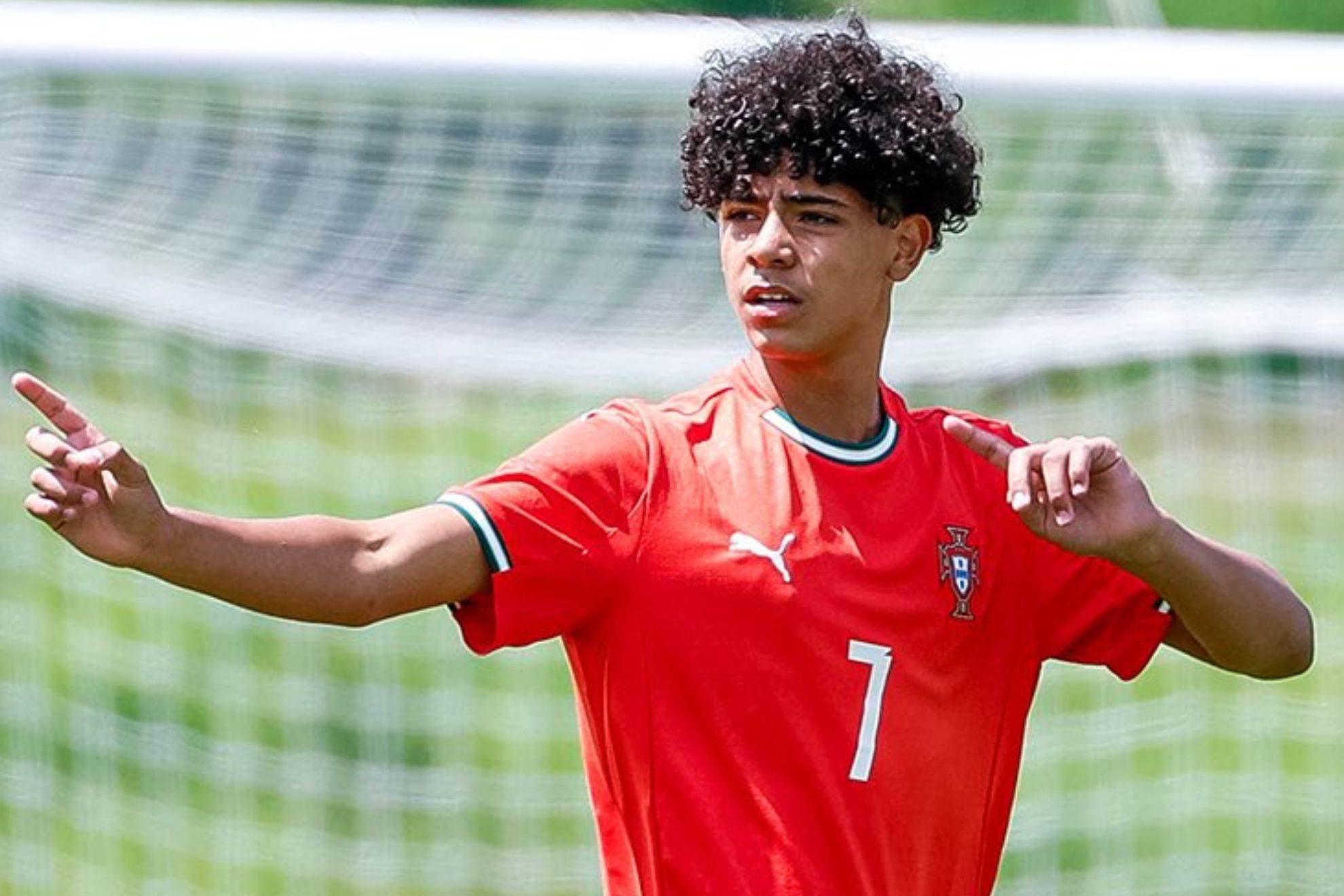 Cristiano Ronaldo Jr. performs a perfect Siuuu celebration after scoring  first goal with Portugal | MARCA