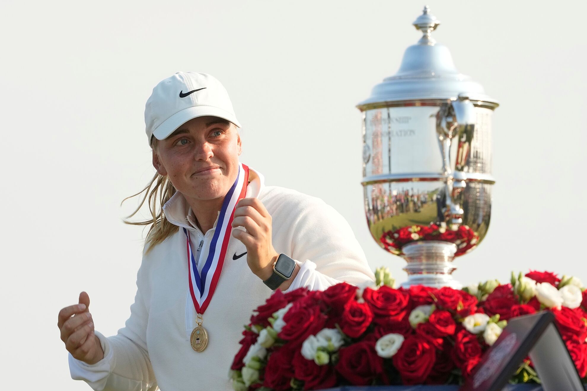 lt;HIT gt;Maja lt;/HIT gt; lt;HIT gt;Stark lt;/HIT gt;, of Sweden, reacts after winning the U.S. Women's Open golf tournament at Erin Hills Sunday, June 1, 2025, in Erin, Wis. (AP Photo/Matt York)