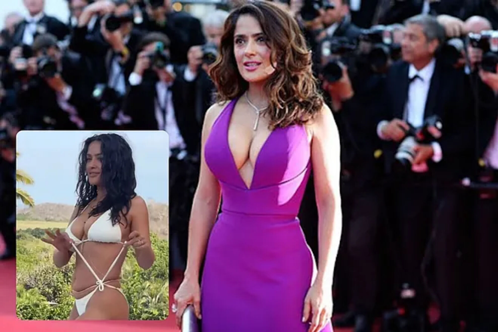 Salma Hayek's video goes viral