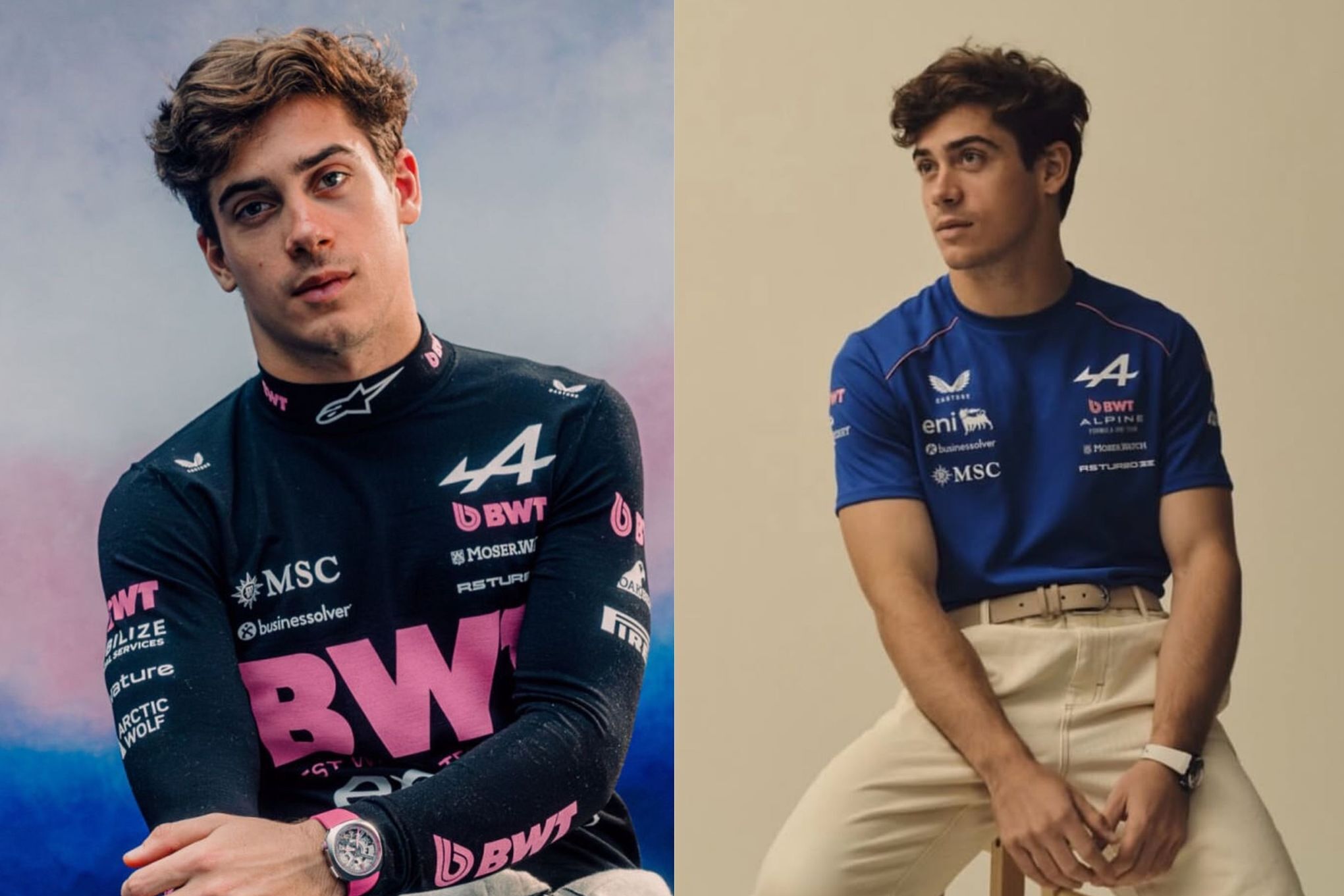 On which F1 circuit was Franco Colapinto seen racing?