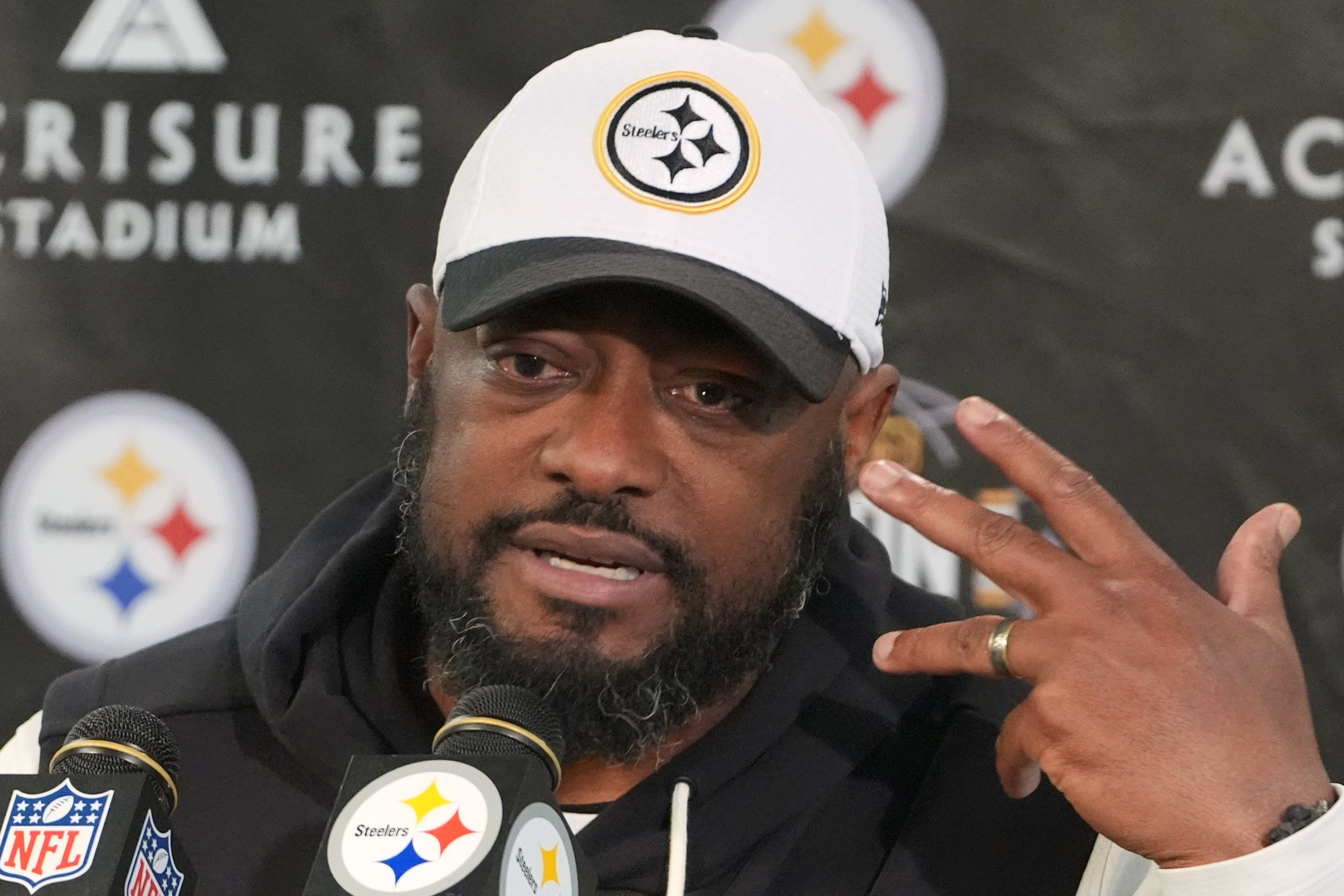 Former Pittsburgh Steelers head coach Mike Tomlin