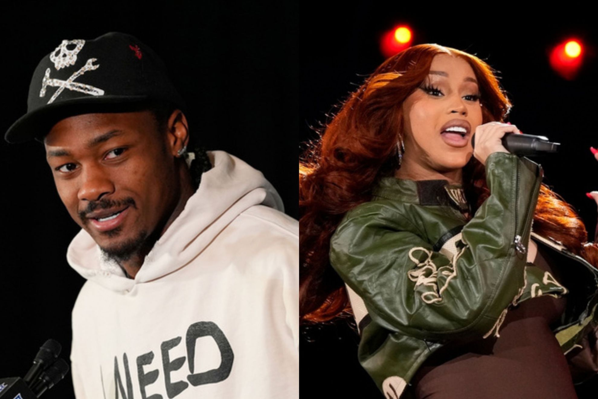 Stefon Diggs and Cardi B