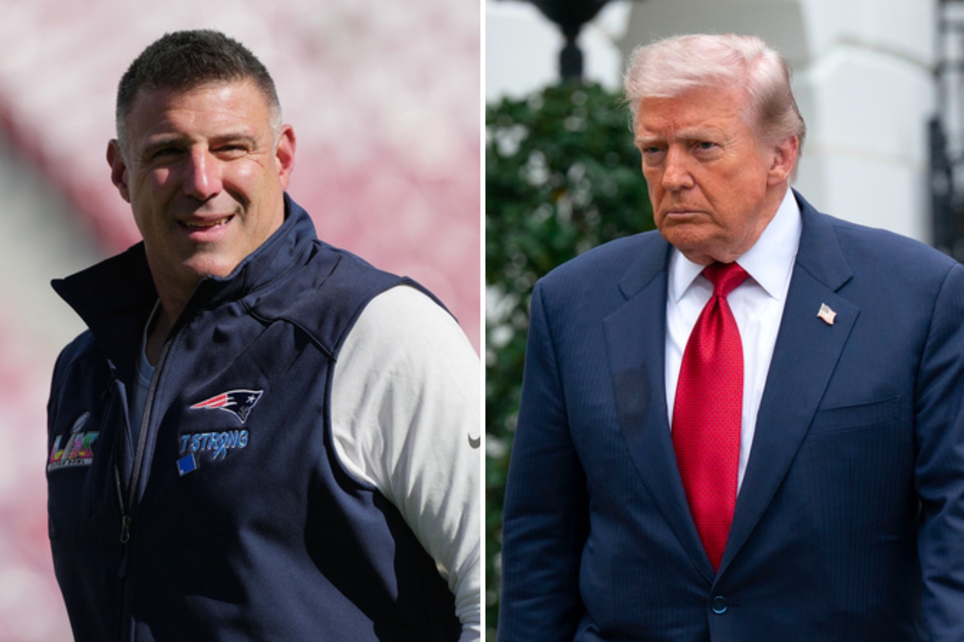 Mike Vrabel and Donald Trump