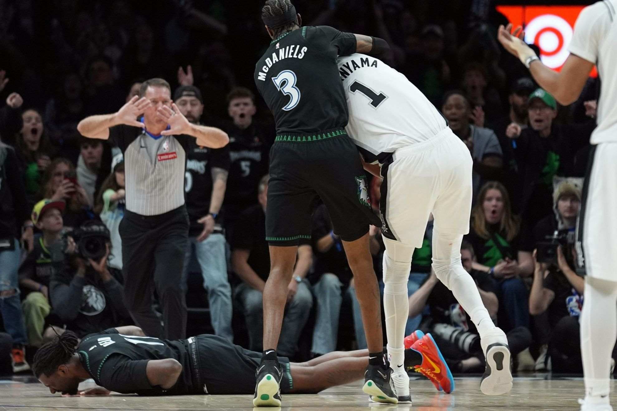 Victor Wembanyama delivers a nasty elbow to a rival and might have cost the Spurs a crucial playoff game
