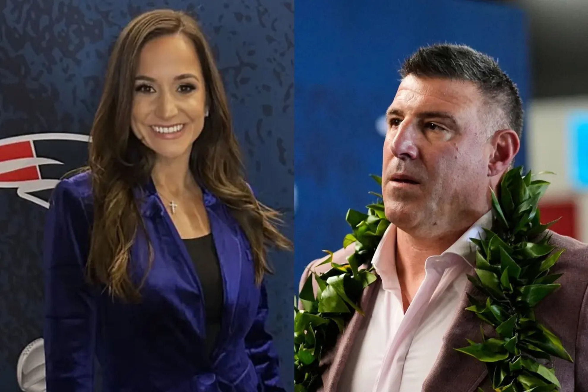 Dianna Russini and Mike Vrabel