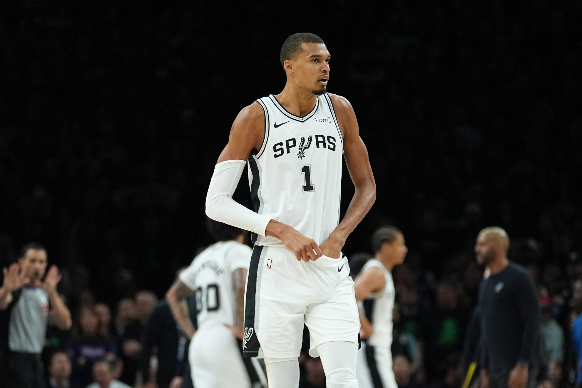 San Antonio Spurs forward Victor Wembanyama