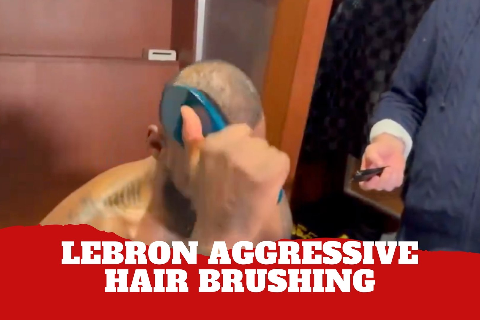 LeBron James went viral after aggressively brushing his hair during a postgame interview following the Lakers’ Game 3 loss to Oklahoma City. Fans online interpreted the moment as visible frustration as Los Angeles fell into a 3 to 0 series deficit. The clip quickly became one of the most discussed reactions from the night.