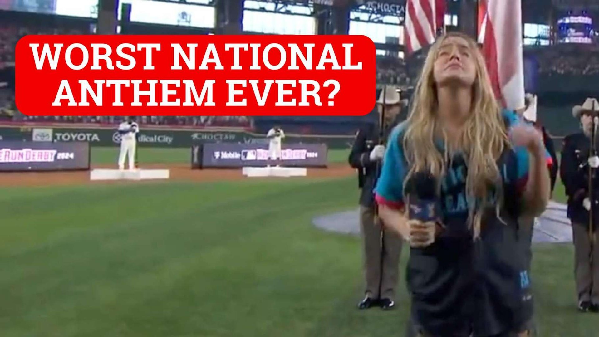Ingrid Andress national anthem at home run derby - Full Video