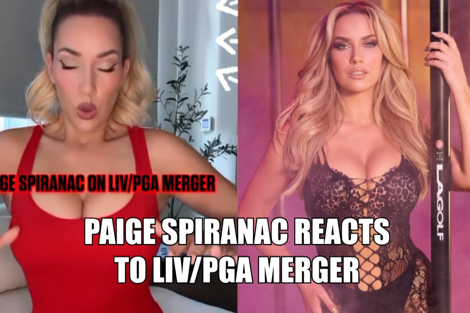 Paige Spiranac's viral reaction to the LIV/PGA golf merger news