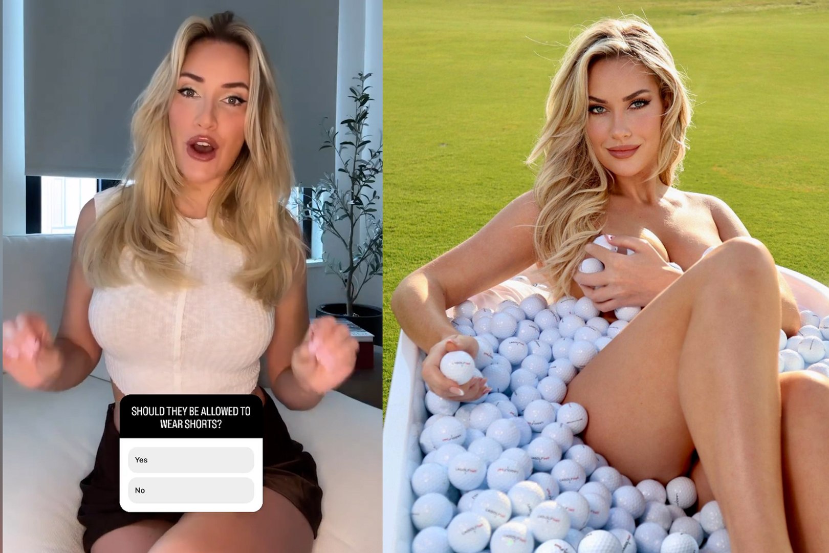 Paige Spiranac demands rule changes in Golf and outfits revamps