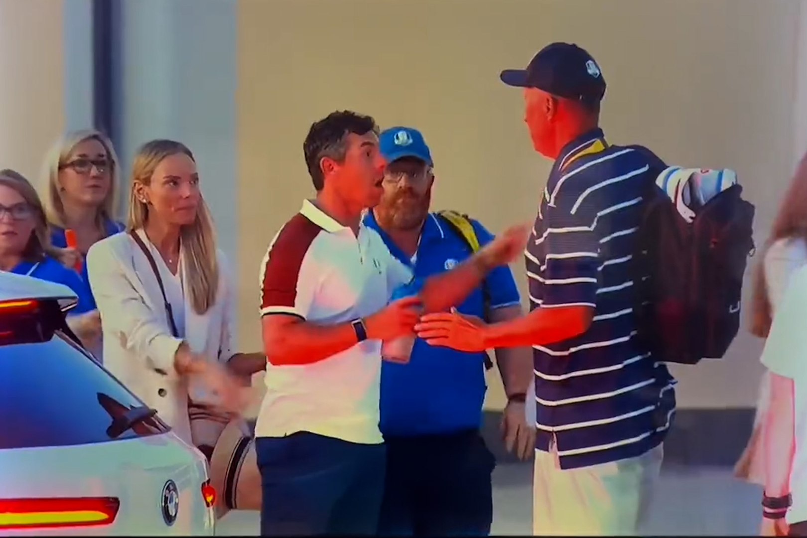 Ryder Cup tension: McIlory confronts Cantlay's caddie