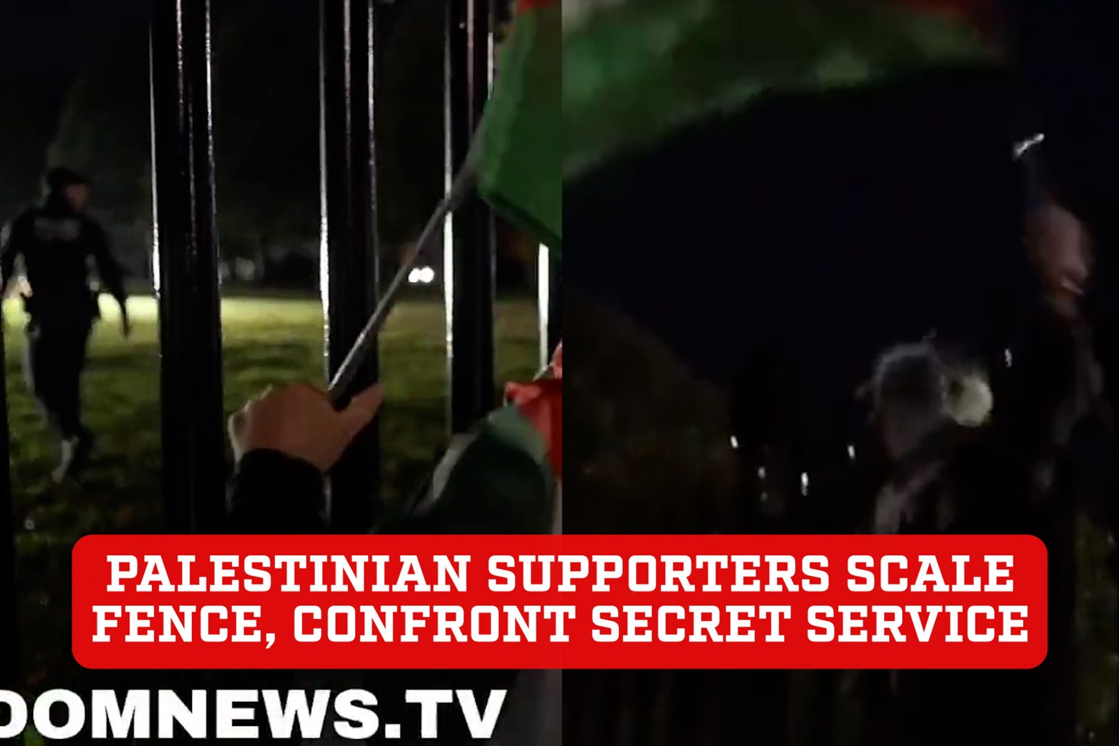 Pro-Palestine protest at White House: Protesters scale fence, confront Secret Service