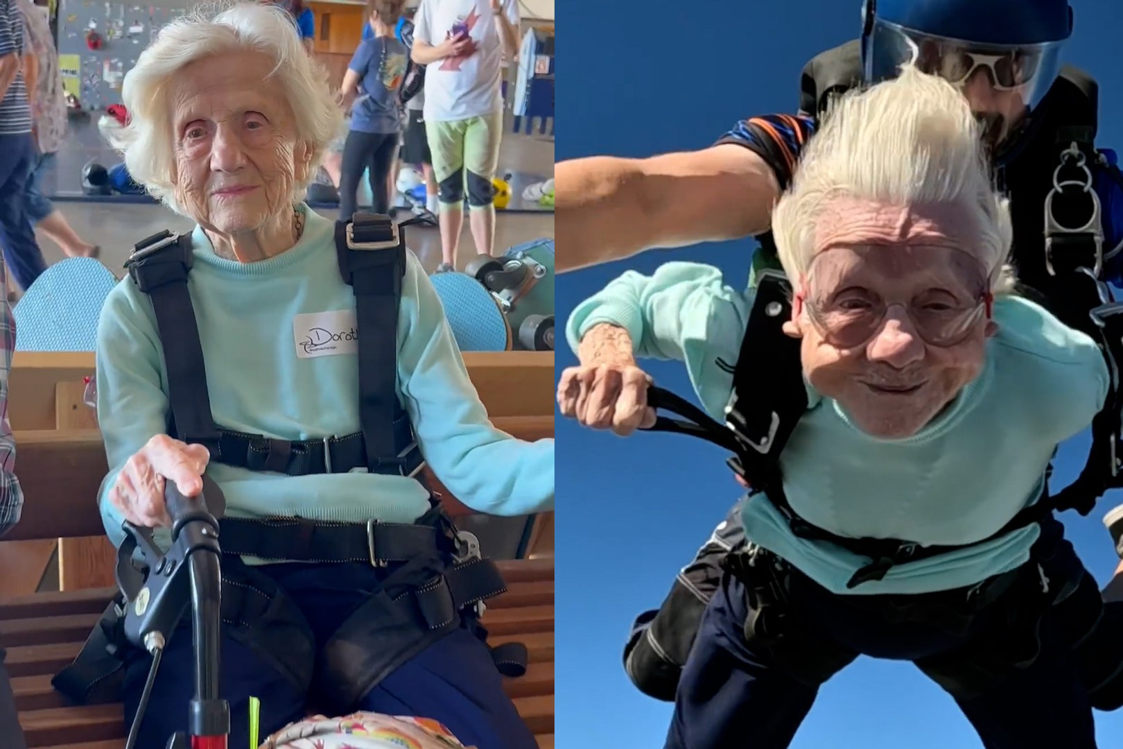 Dorothy Hoffner, 104, breaks records and defies age by skydiving