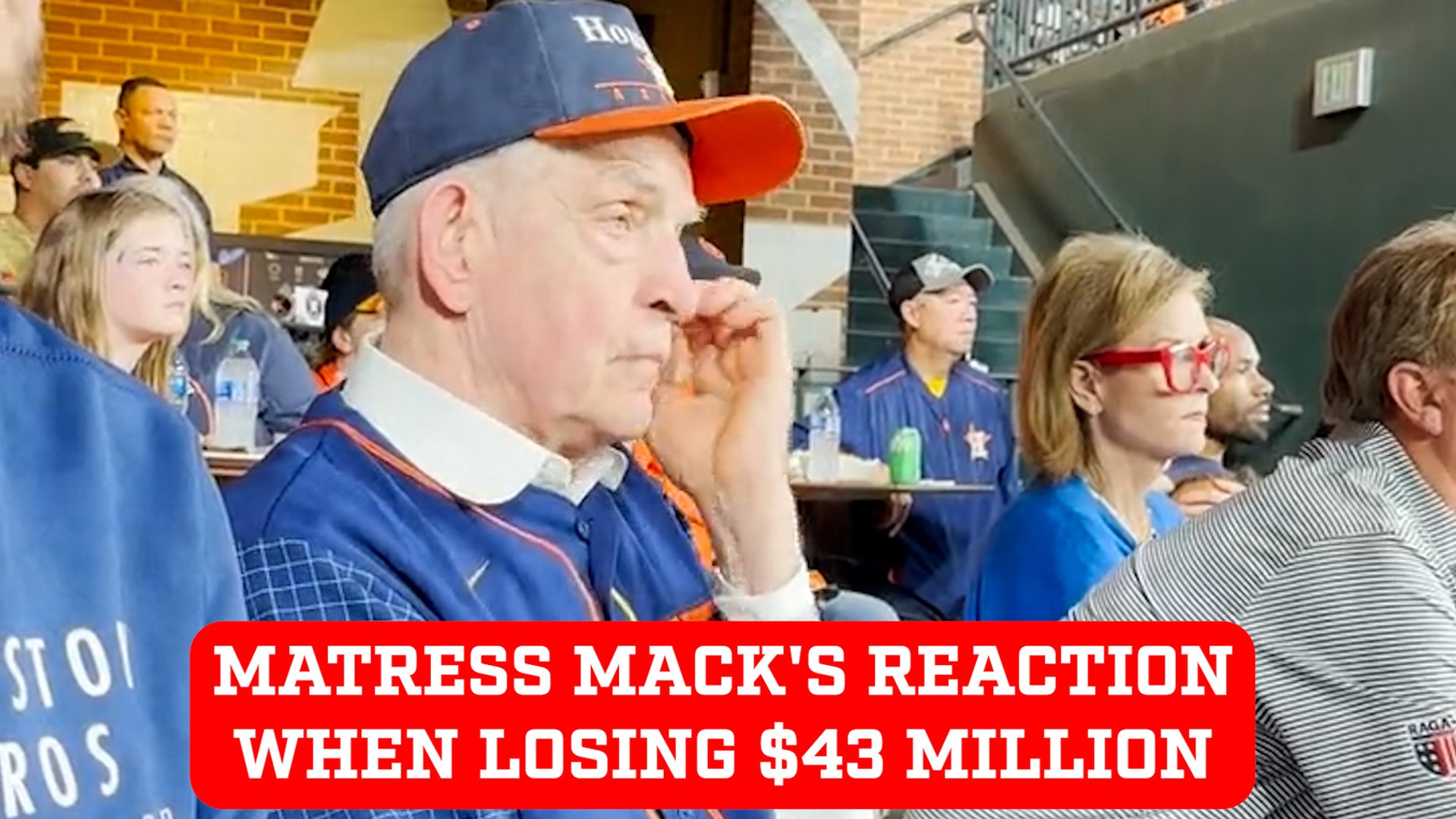 Mattress Mack Reaction to 43 Million Loss with Houston Astros