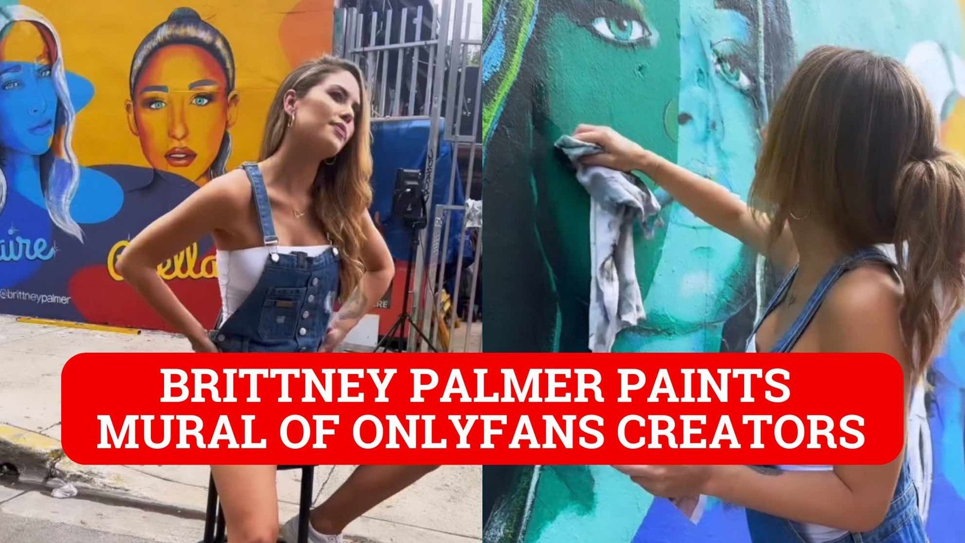 Brittney Palmer paints mural of OnlyFans creators in Miami