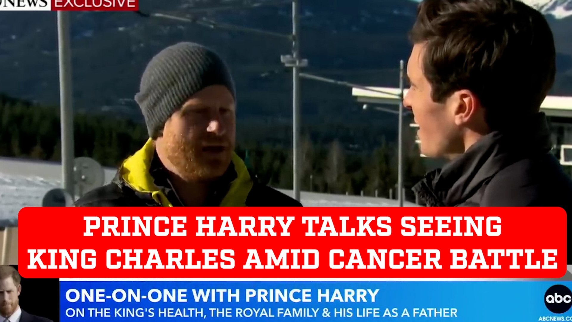 Prince Harry talks seeing King Charles amid cancer battle