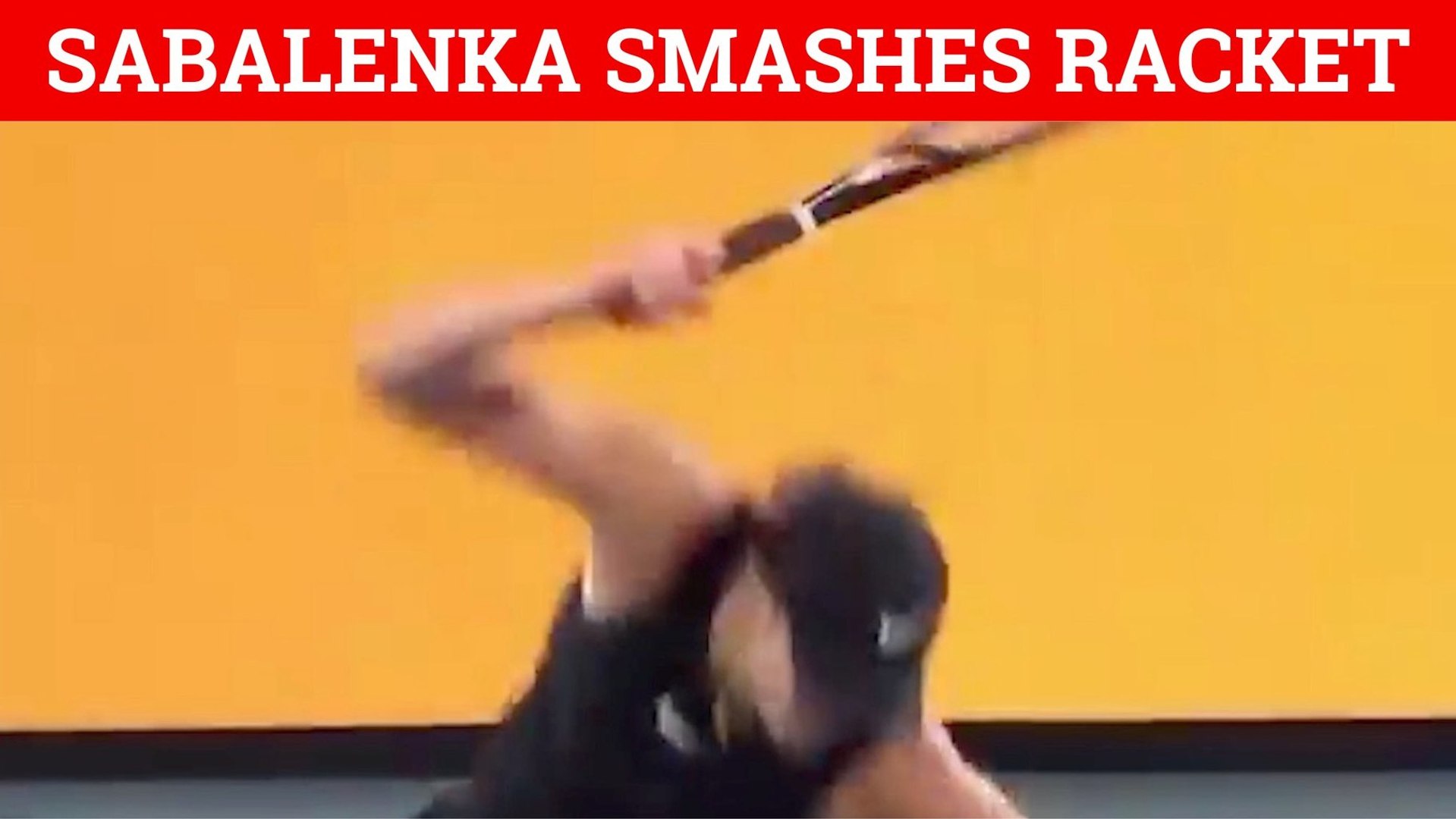 Sabalenka smashes racquet after losing to Anhelina Kalinina in a tough week