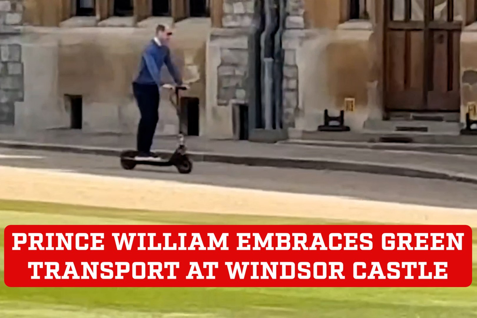 Prince William adopts fun green transport trend to get around Windsor Castle