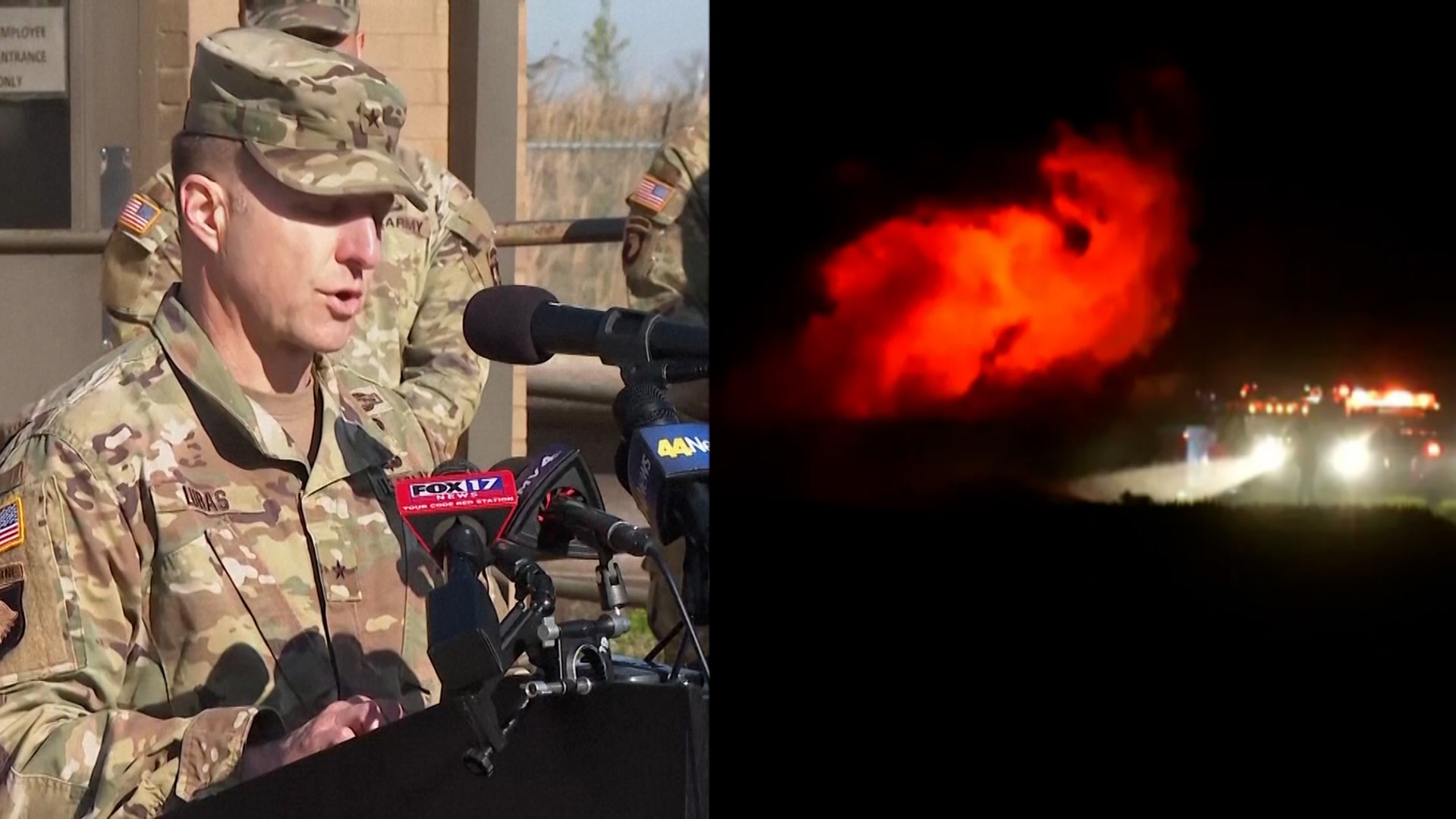 Two army helicopters collide over Kentucky killing nine people