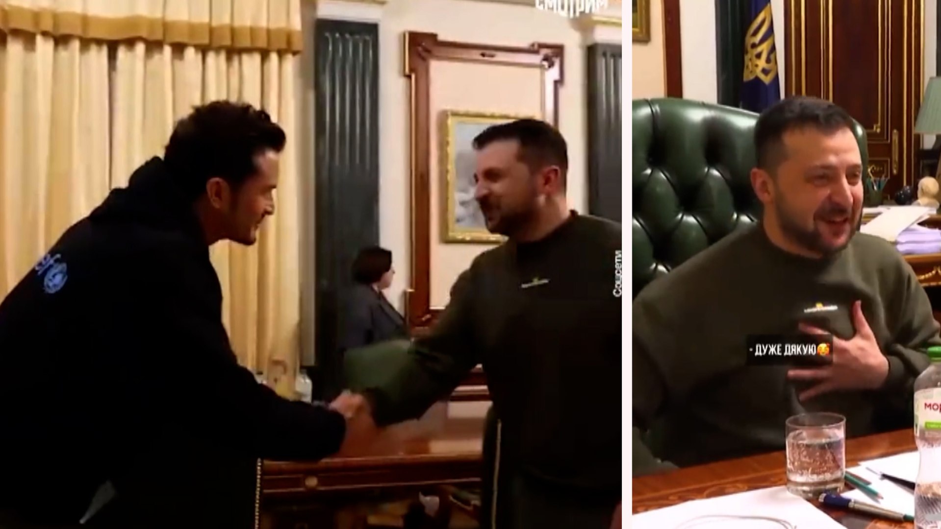 Orlando Bloom meets President Zelenskyy in Ukraine during humanitarian visit