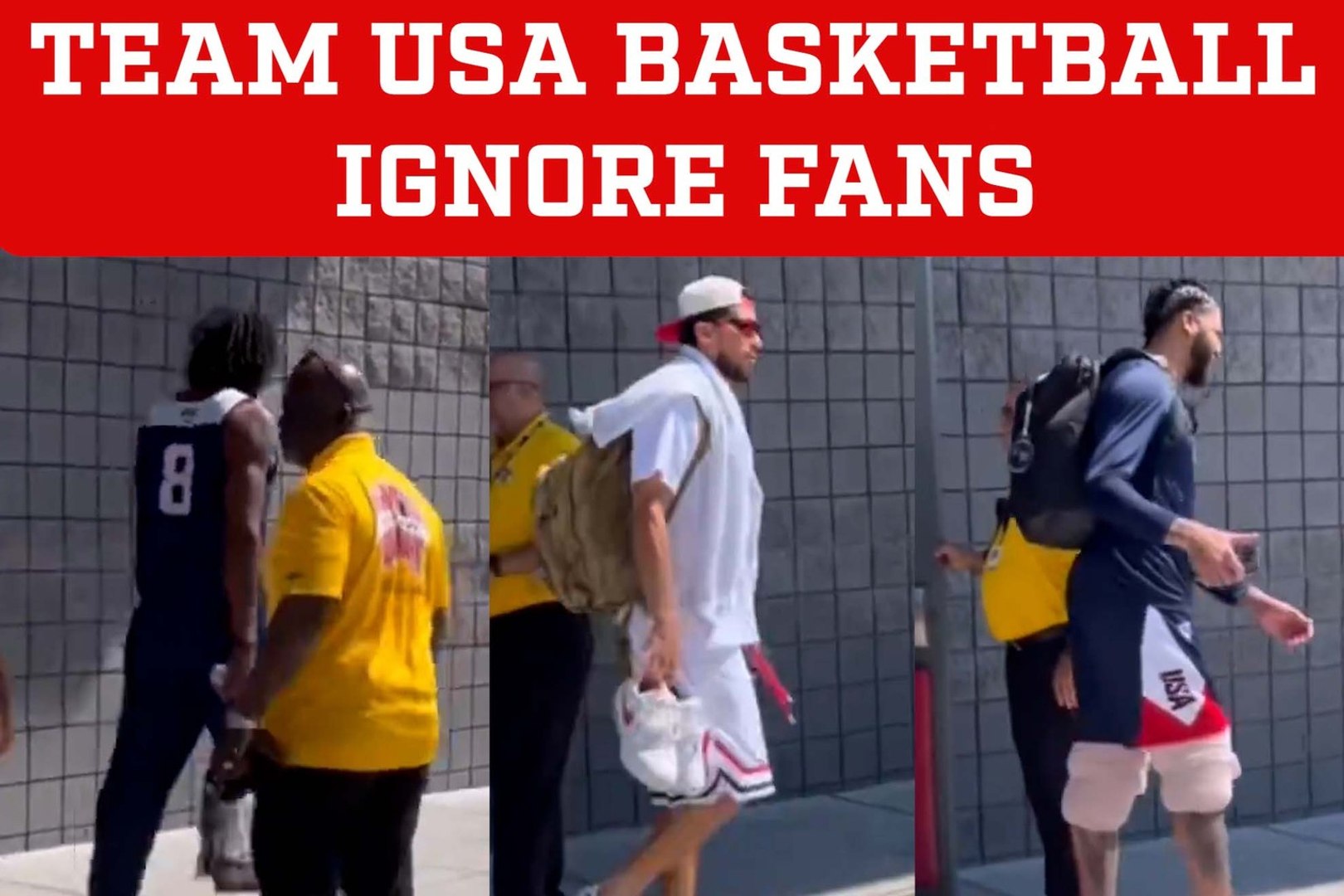 Team USA Basketball criticized for ignoring fans roasting; only one player went to meet them