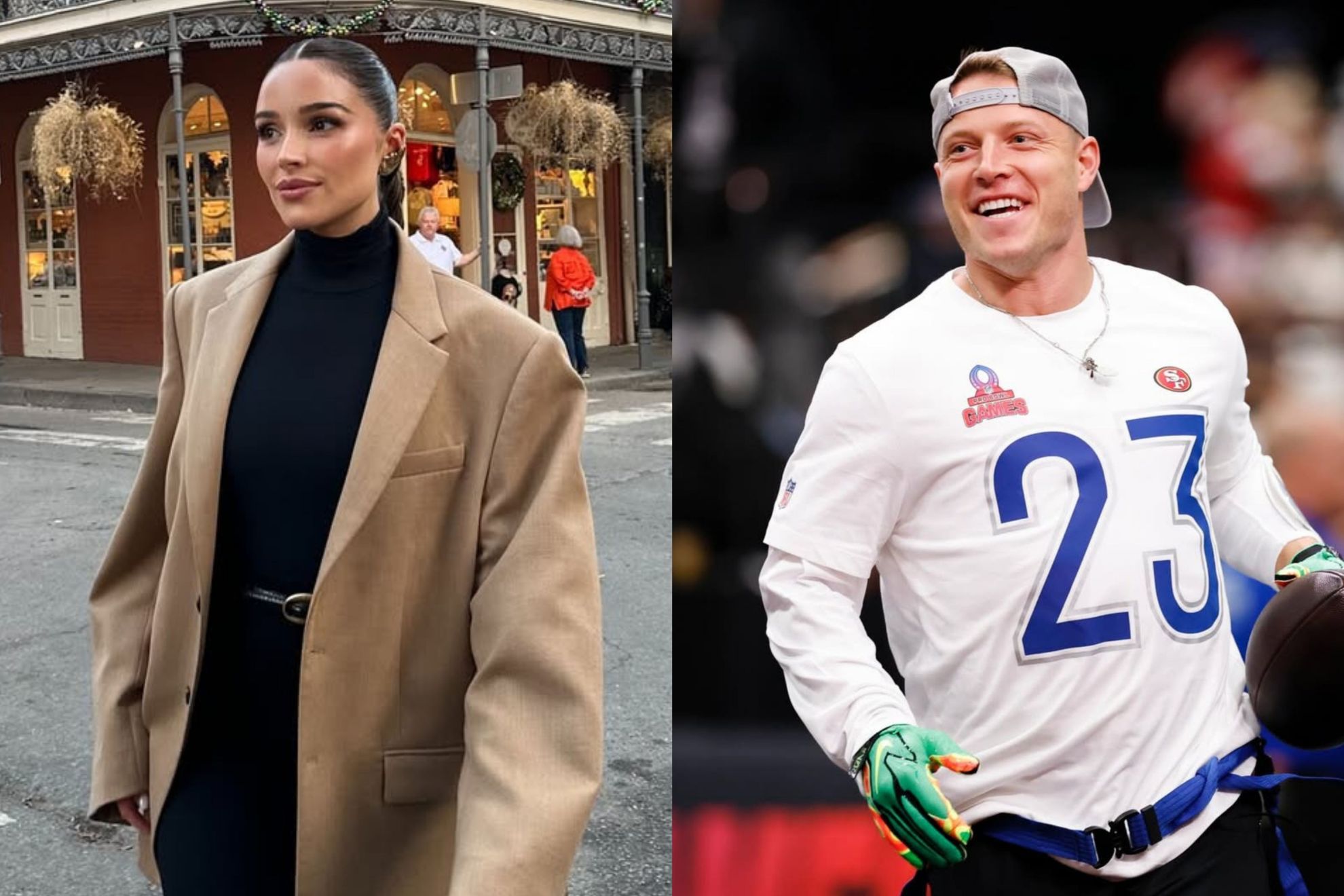 Olivia Culpo and Christian McCaffrey