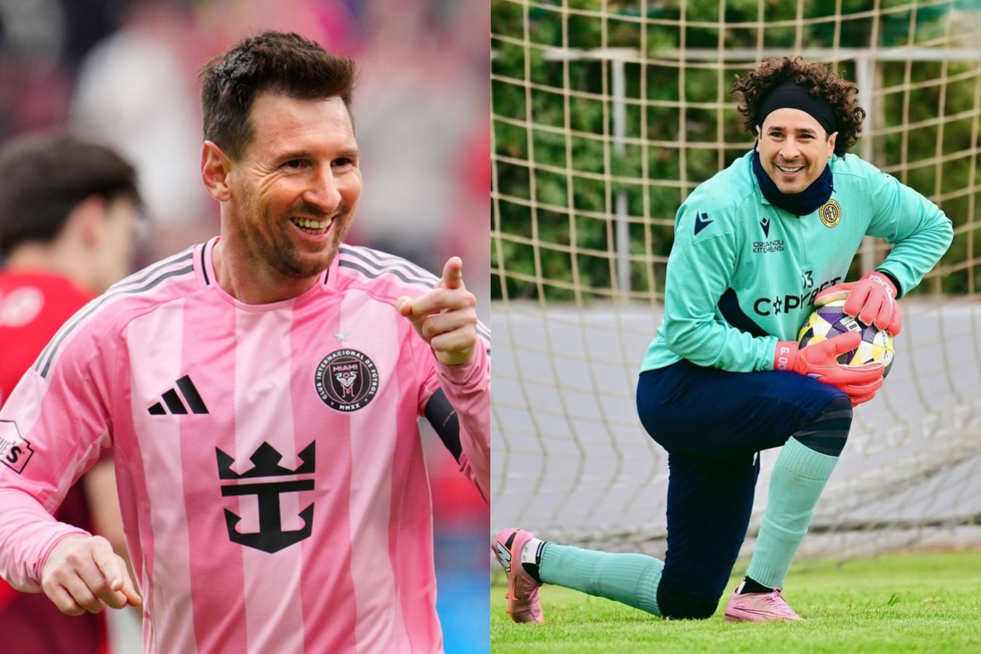 Lionel Messi and Memo "Ochoa"
