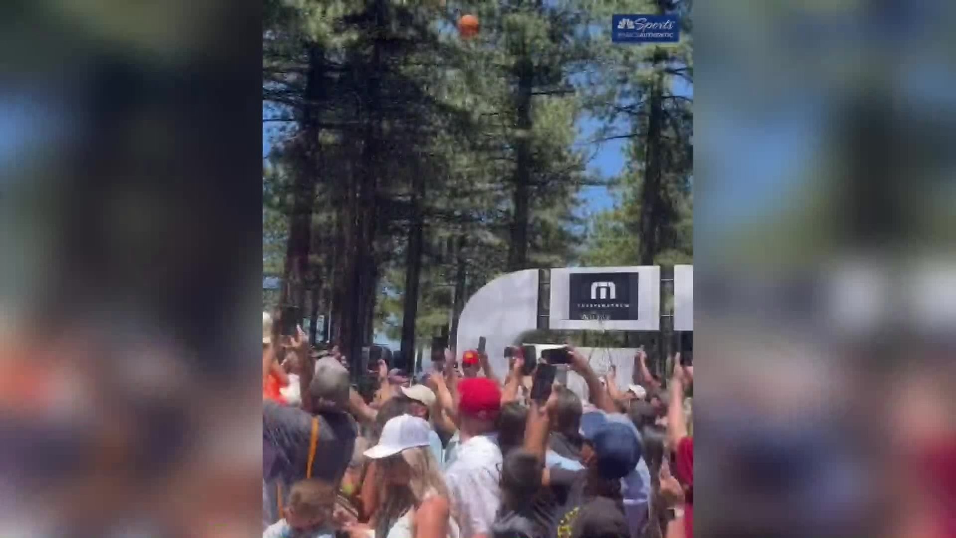 Stephen Curry has done it again: He scores a shot you’d never expect on a golf course.