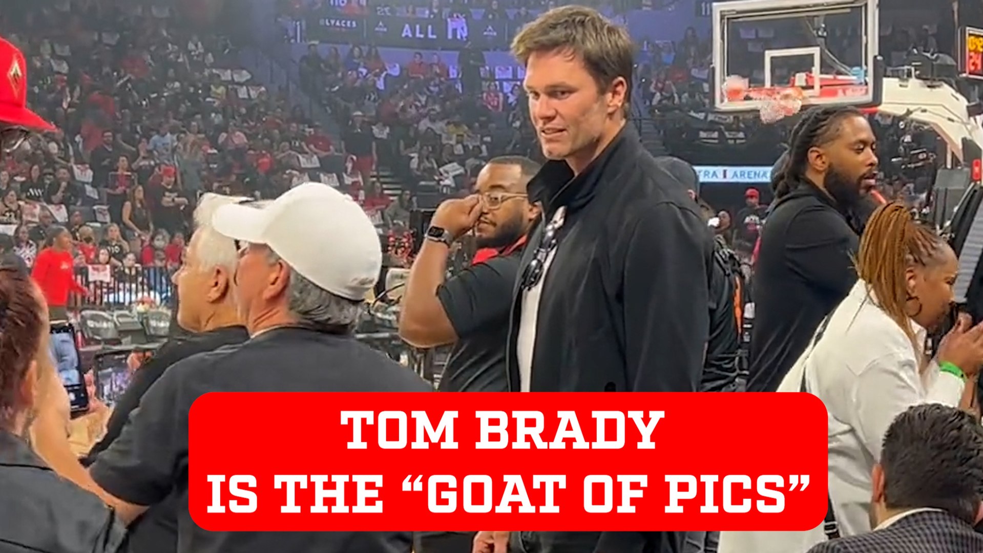 Tom Brady contemplates rejecting fan's photo request at WNBA Finals