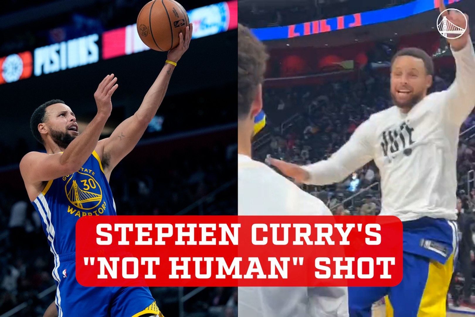 Warriors' Stephen Curry pulls off "inhuman" shot, silencing practice session