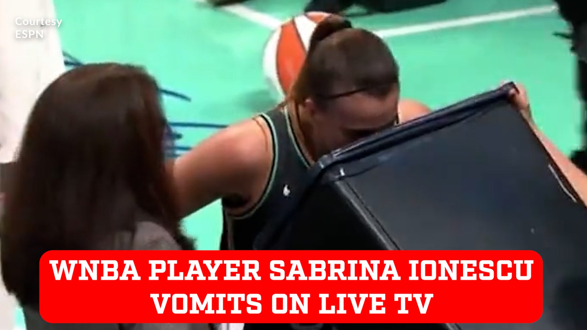 Rough night! WNBA Player Sabrina Ionescu Vomits On Live TV