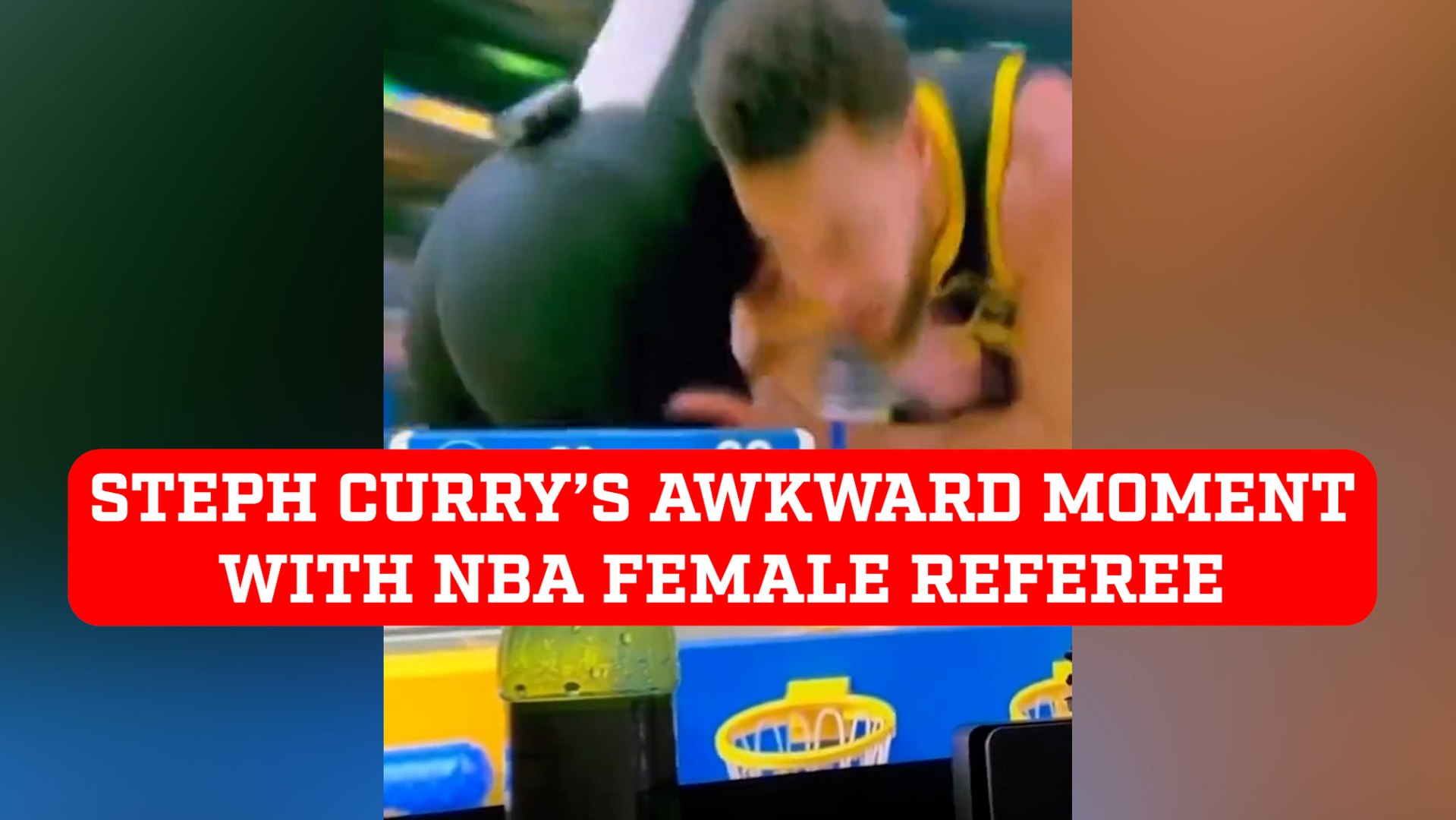 Steph Curry's awkward moment with NBA female referee has everyone talking