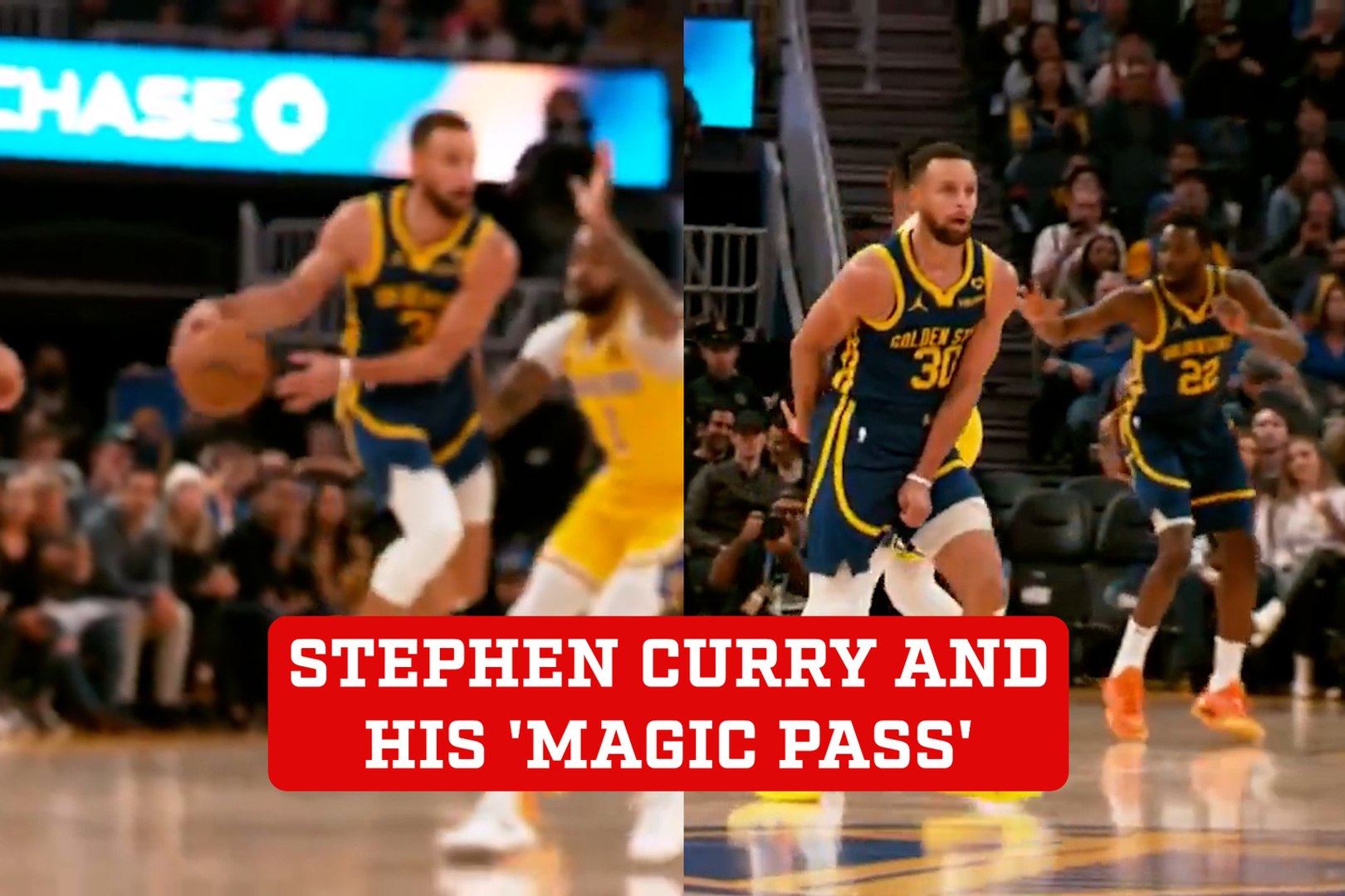Stephen Curry and his "magic" pass that leaves fans with their mouths agape