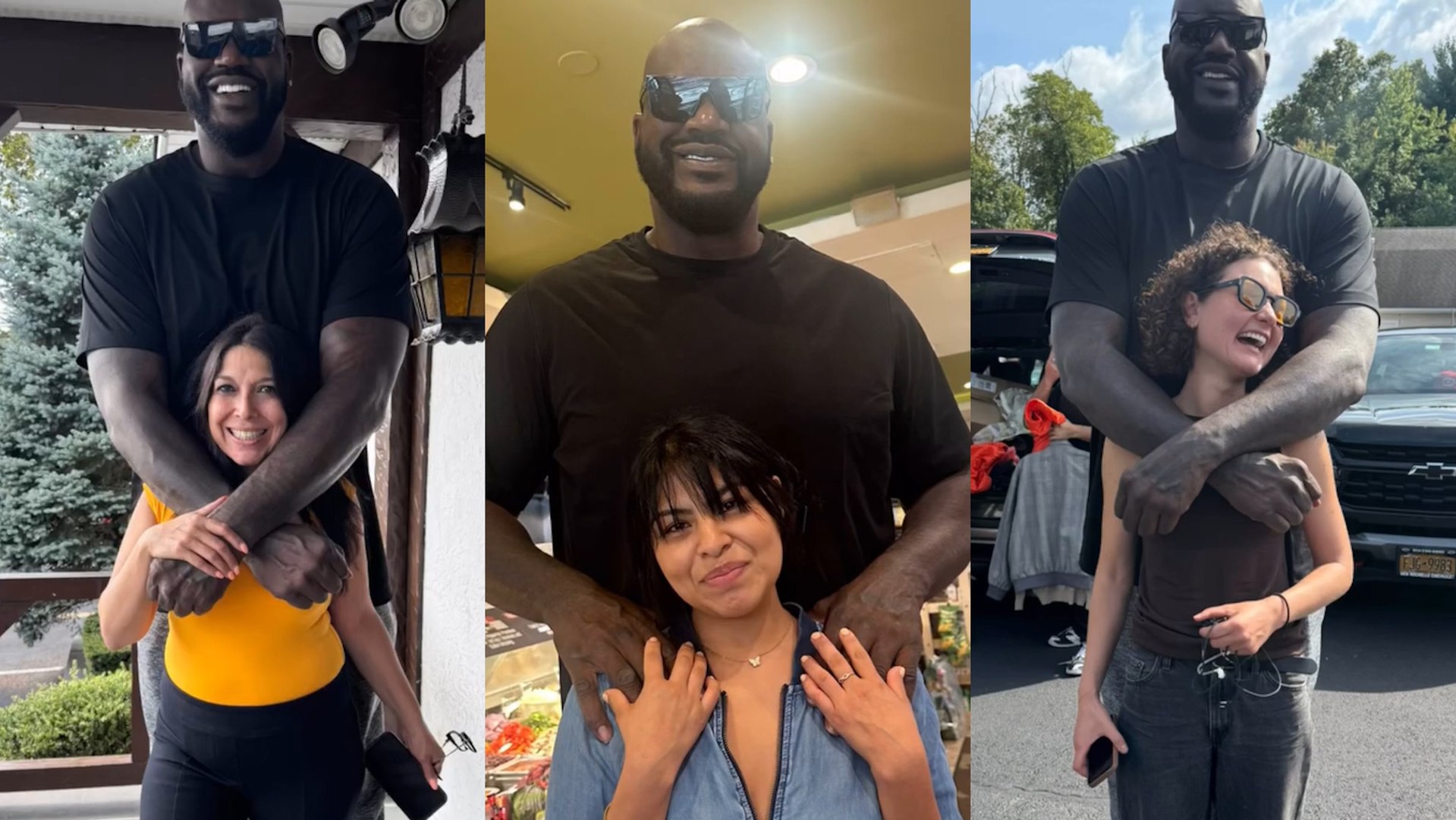 Shaquille O'Neal shared a reel on IG including several photographs whit the same pose