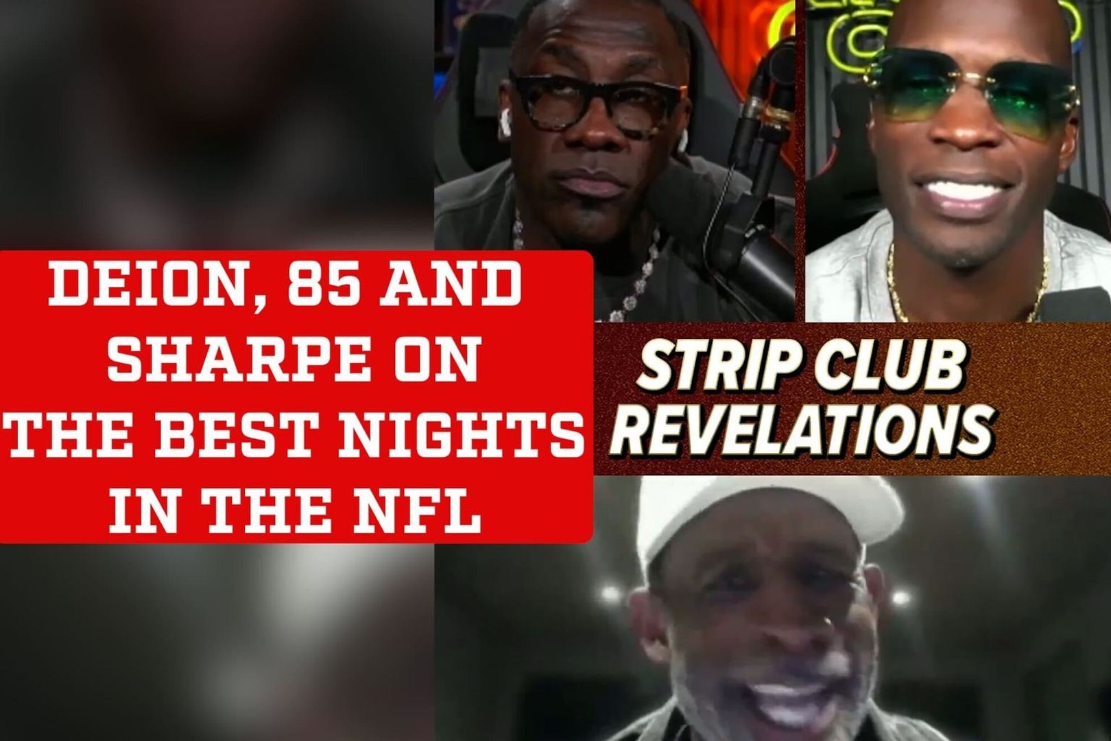 Deion Sanders, Chad Johnson and Shannon Sharpe discuss strip nights in the NFL