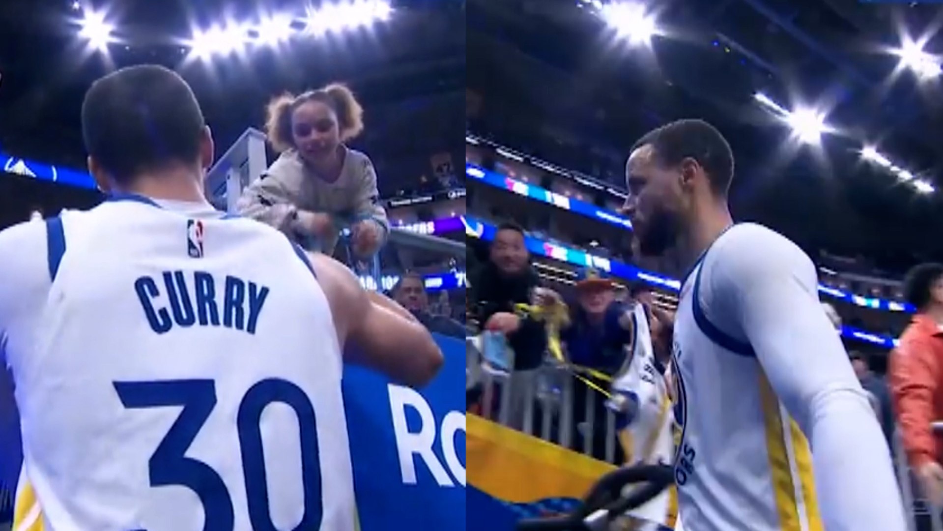 Stephen Curry shares awesome handshake was daughter Riley after impressive win over Sixers