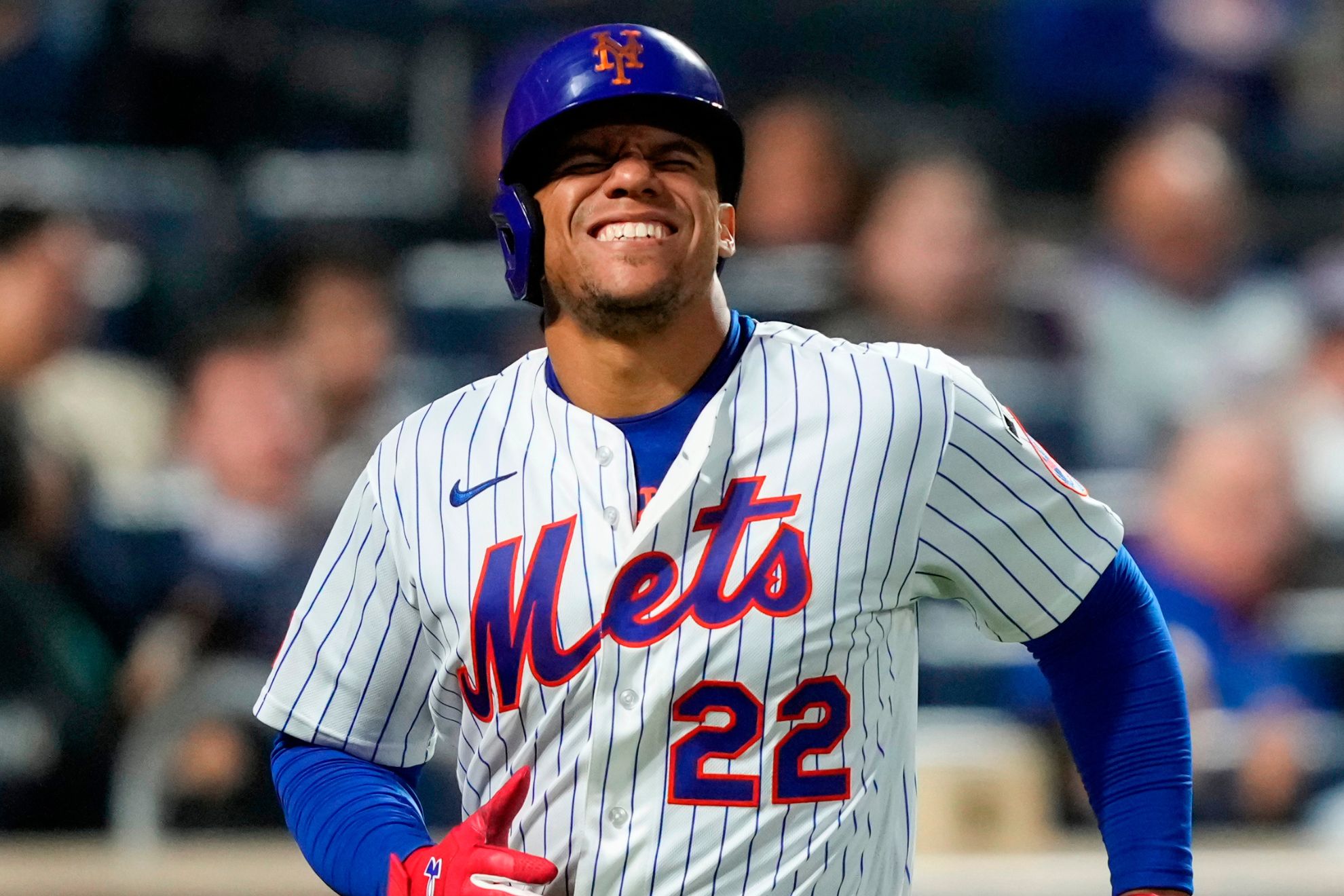 New York Mets designated hitter Juan Soto.