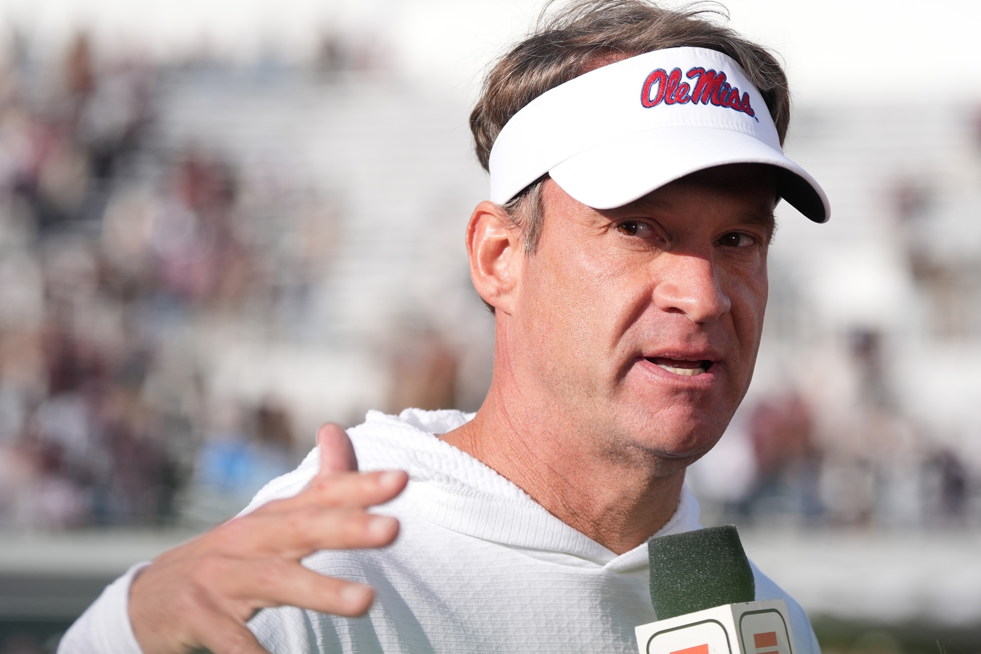 Mississippi head coach Lane Kiffin