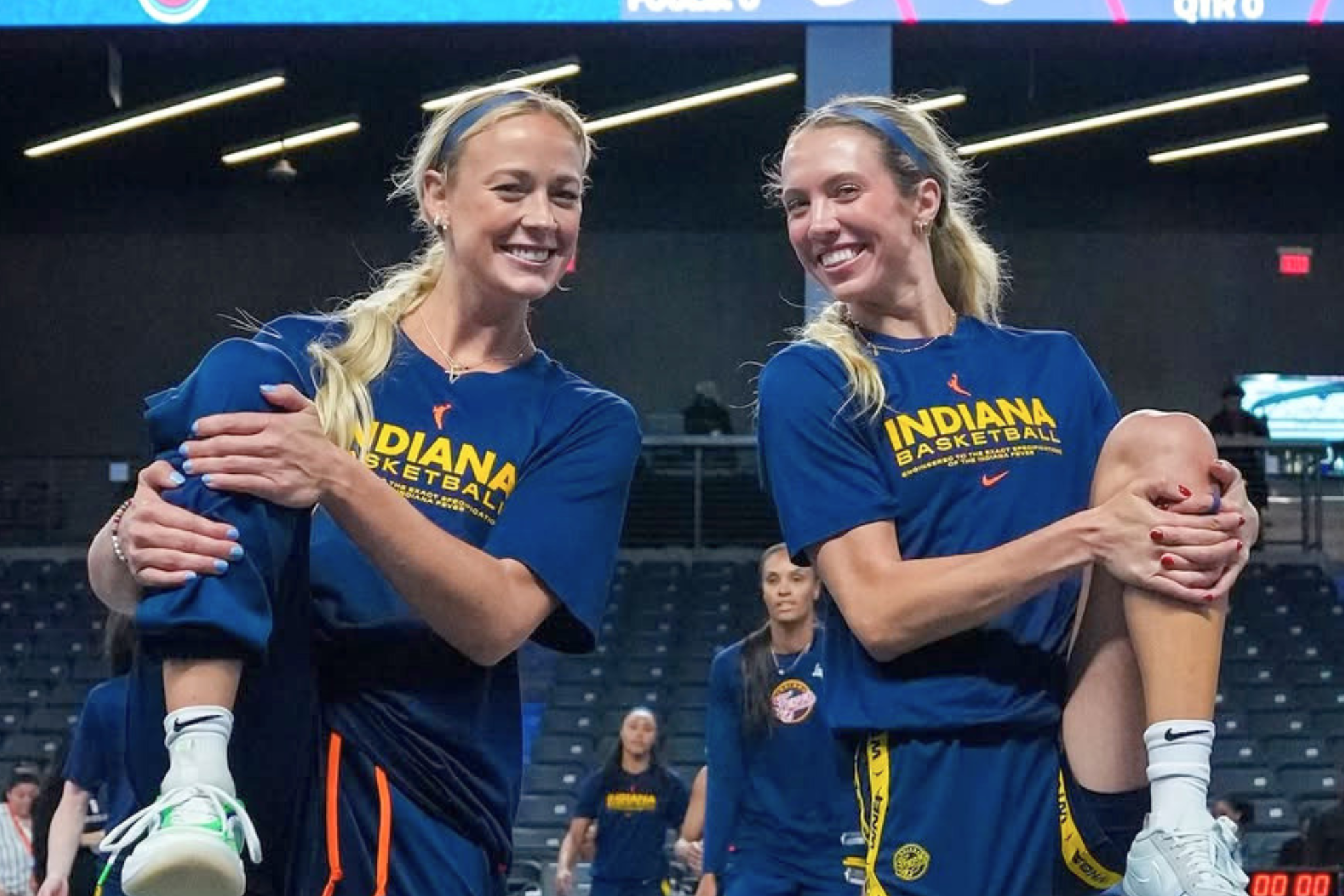 Sophie Cunningham reacts to her outfit matching Lexie Hull’s: “gender reveal”