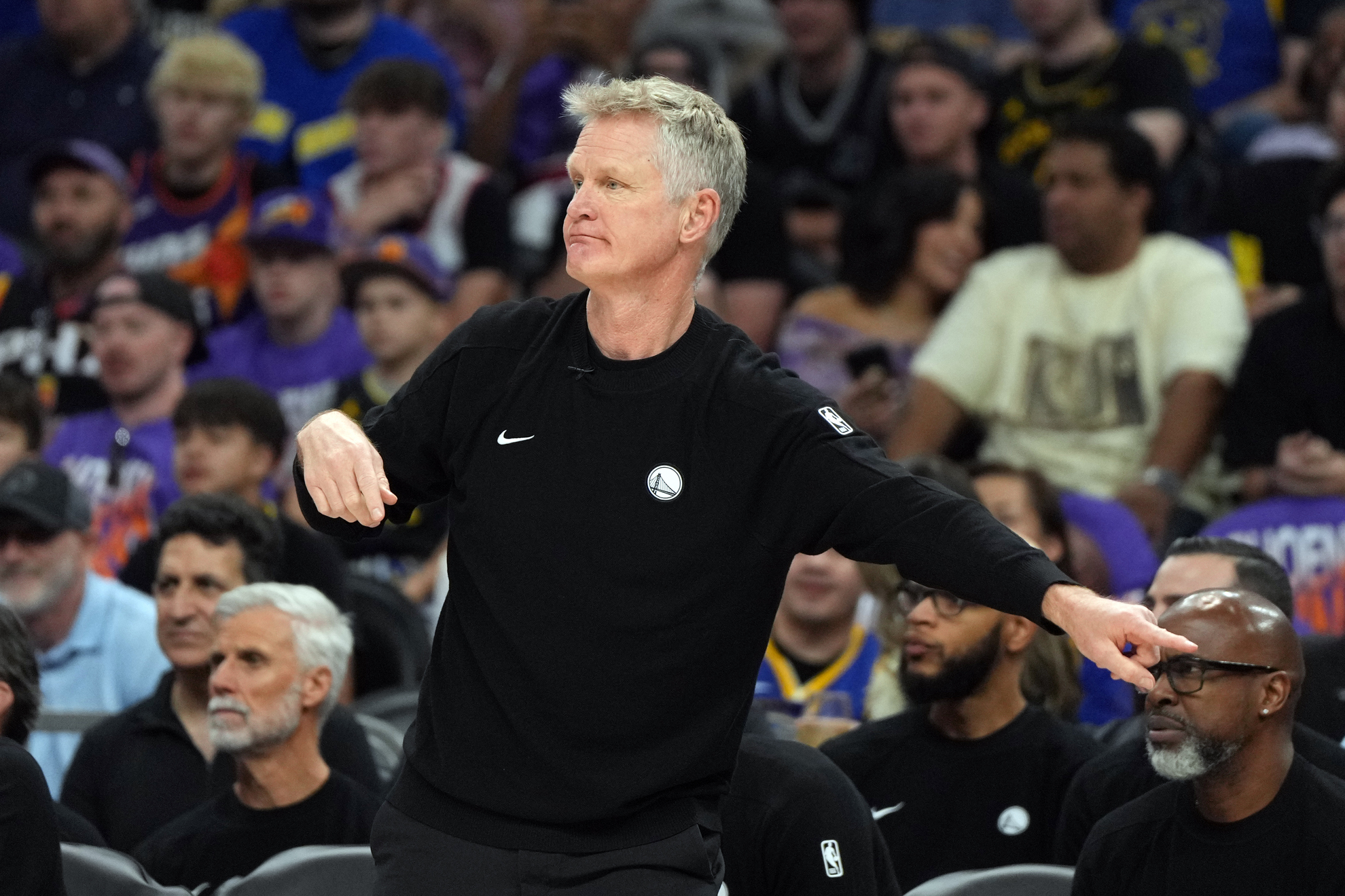 Golden State Warriors head coach Steve Kerr