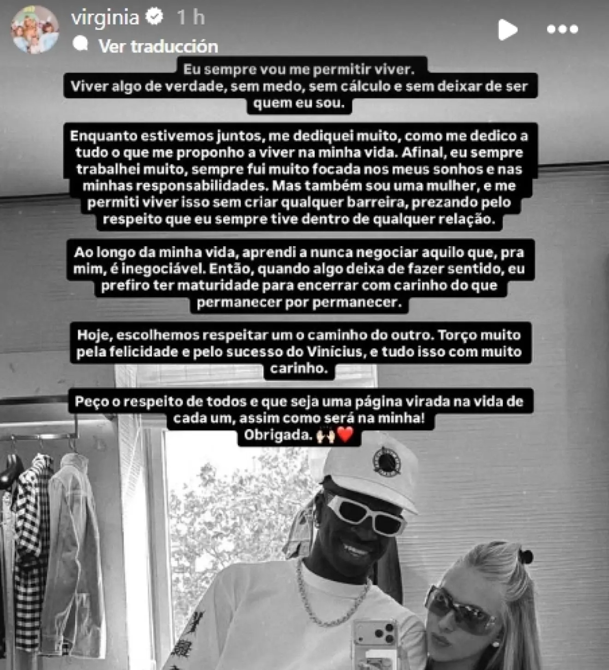 Virginia Fonseca annonce sa rupture avec Vinicius : « Aujourd'hui, nous avons choisi de nous... »