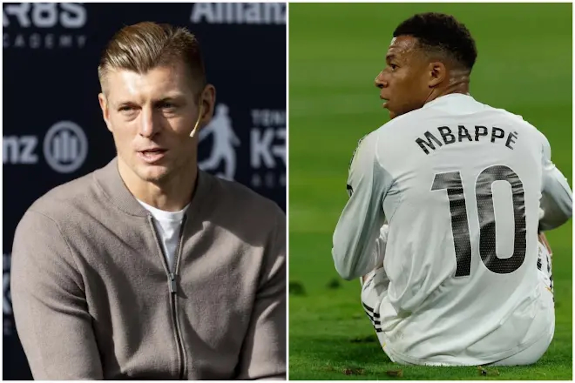 Kroos and Mbappé.