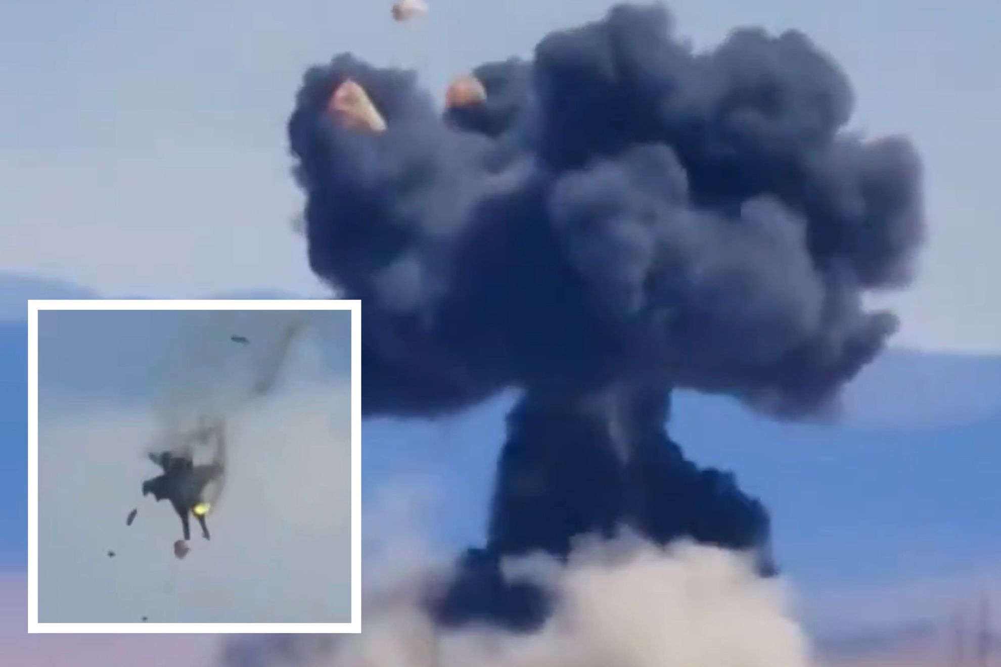 Two warplanes collide midair during air show in the United States