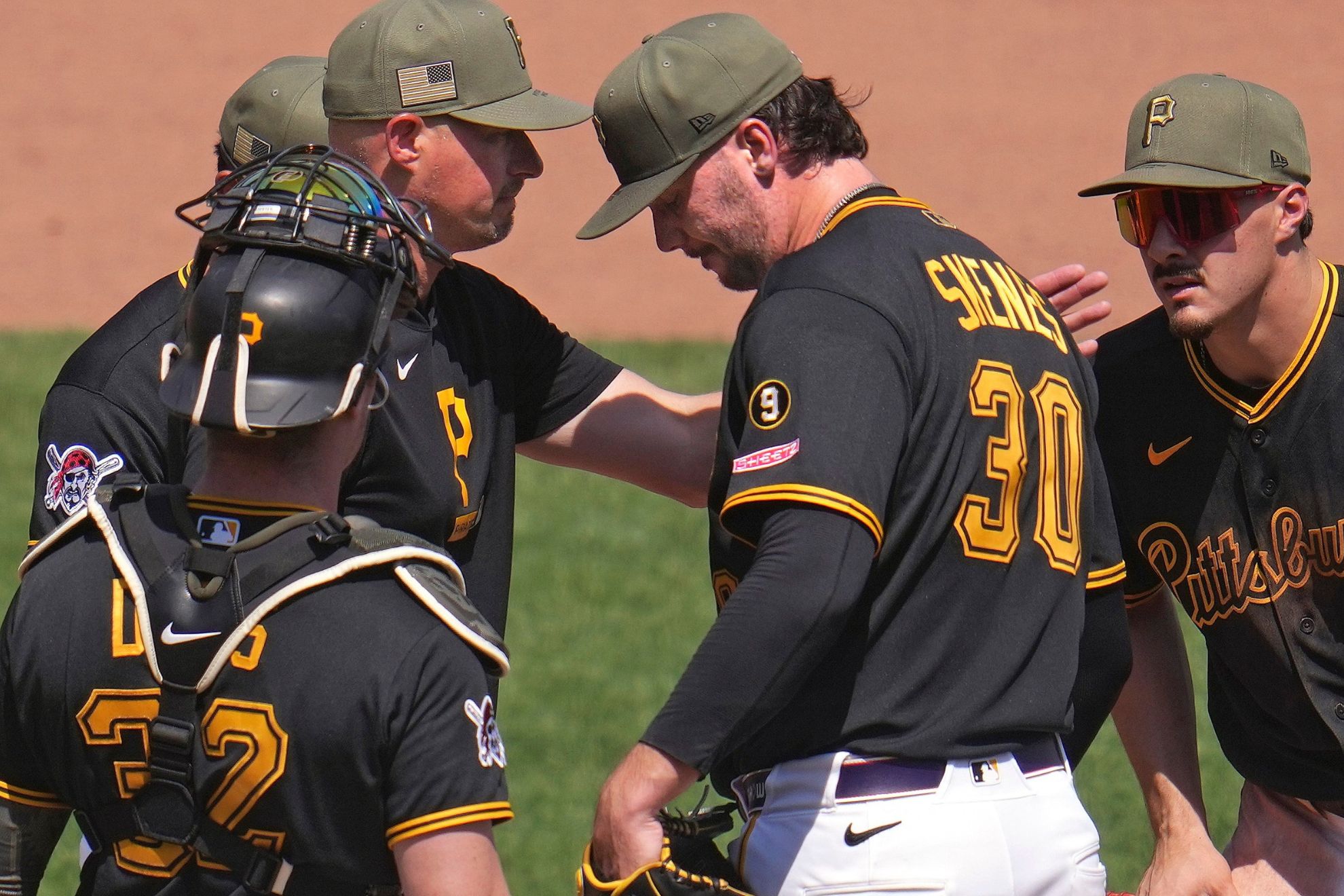 Pittsburgh Pirates pitcher Paul Skenes (30).